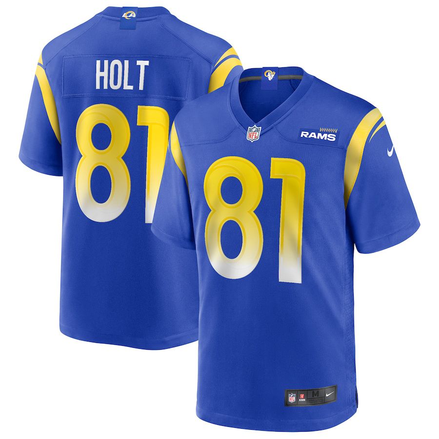 Men Los Angeles Rams #81 Torry Holt Nike Royal Game Retired Player NFL Jersey